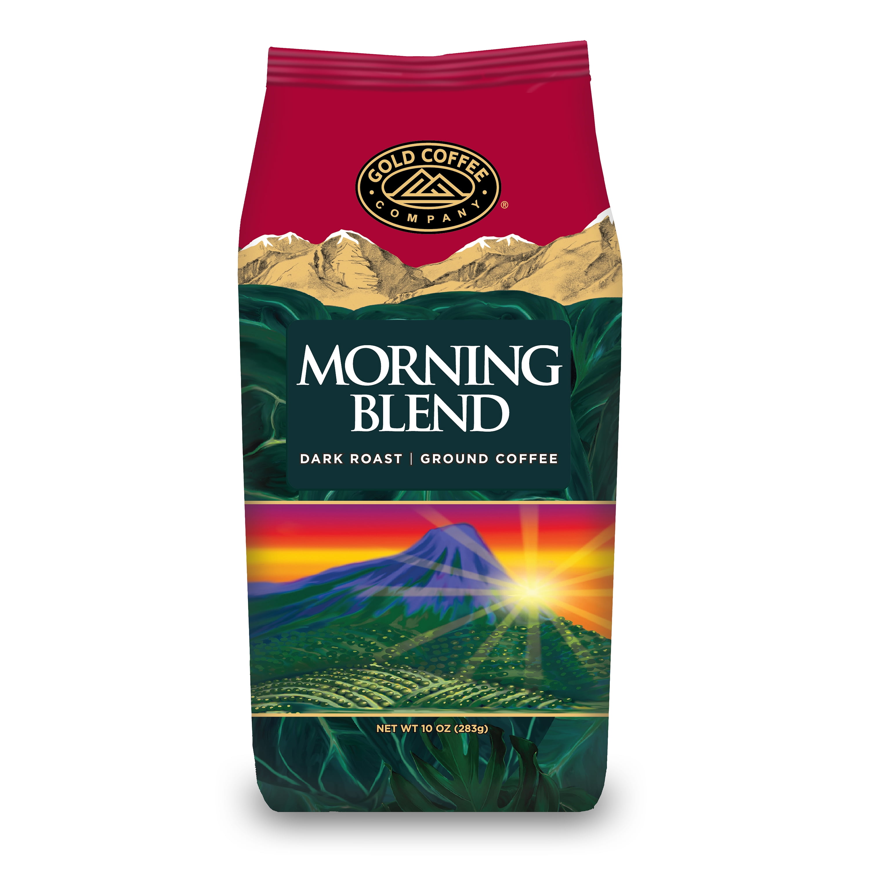 Gold Coffee Company 100 Arabica Morning Blend Ground Coffee, Dark
