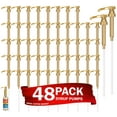 thumbnail image 1 of Gold Coffee Syrup Pump, 48 Pack, for 750ml/25.4 oz Syrup Bottle, Gold Pumps for Coffee Syrup Bottle, compatible with Torani, DaVinci, Jordans Skinny and other Syrups Bottles, 1 of 5