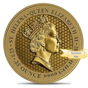 Gold Coin St. Helena 1/4 oz Gold  25 Guinea BU Rose Sceptre or Spade Random Year & Designs