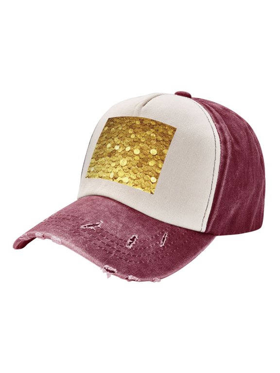 Gold Coins Amazing Distressed Baseball Cap Dad Hats for Men Women Vintage Trucker Hat Low Profile Ball Caps