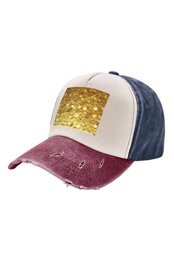 Gold Coins Amazing Distressed Baseball Cap Dad Hats for Men Women Vintage Trucker Hat Low Profile Ball Caps