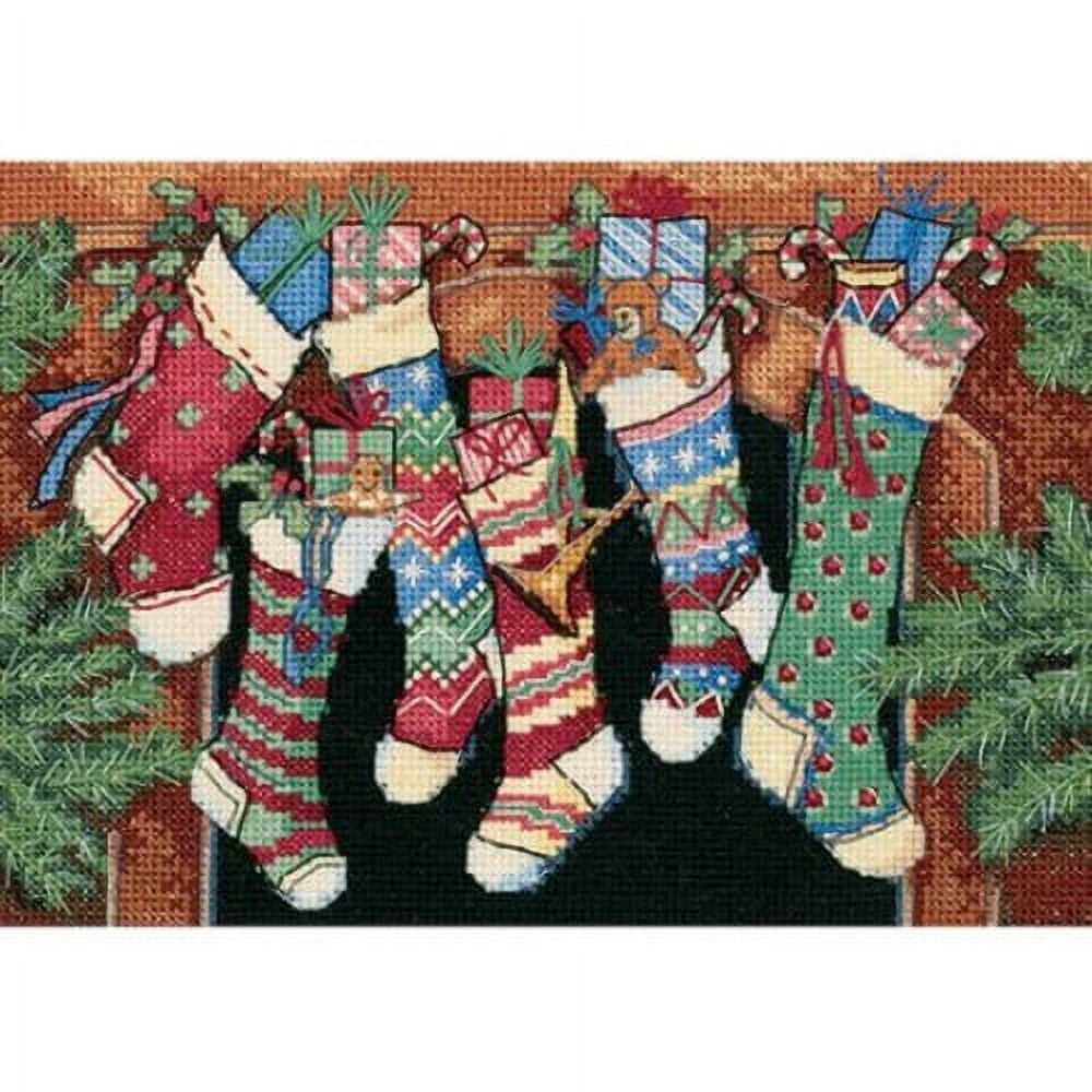 Rare Giampa Herald Angel Cross Stitch Christmas Stocking Kit Contemporary  Stitchery Crafts