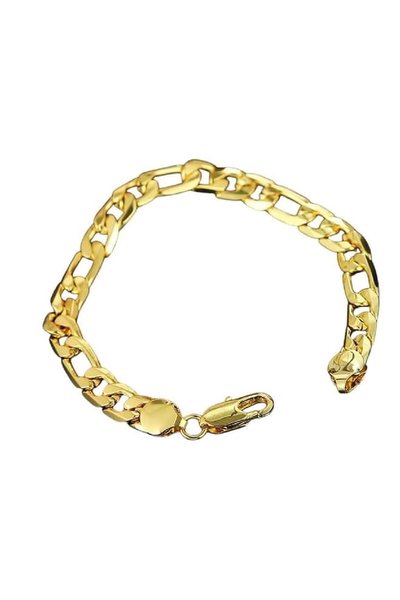 Gold Color 8Mm Geometry Bracelets Man Women Fashion Party Wedding Gifts Fine Decoration Jewelry Luxury Accessories Trendy Best Gift