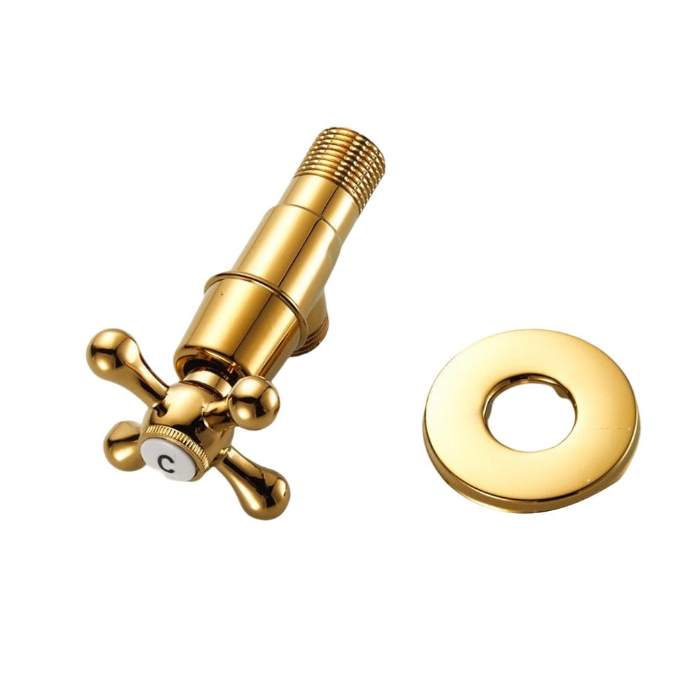 Gold Color Brass 1 Pcs Brass Angle Valve 1 2 Toilet Water Stop Valve gold-color-brass-1-pcs-brass-angle-valve-1-2-toilet-water-stop-valve