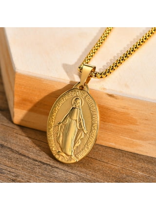 Virgin mary shop necklace walmart