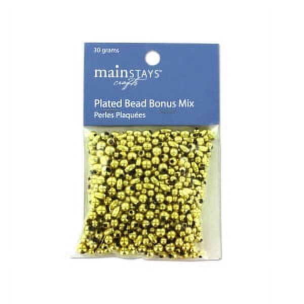 Gold Colored Plastic Beads