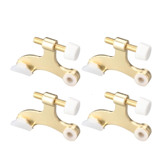 Gold Colored Top Door Hinges Elegant Golden Stoppers for Interior Exterior Use