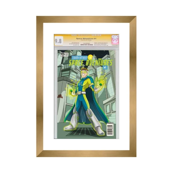 Gold Comic Book Frame with White Mat - 1 Opening to Display 1 CGC, CBCS ...
