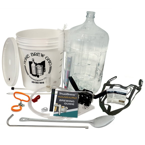 Gold Complete Beer Equipment Kit (K6p) Premium with 6 Gallon Glass Carboy, Ca...