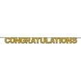 thumbnail image 1 of Gold"Congratulations" Letter Banner- 1 pc., 1 of 1