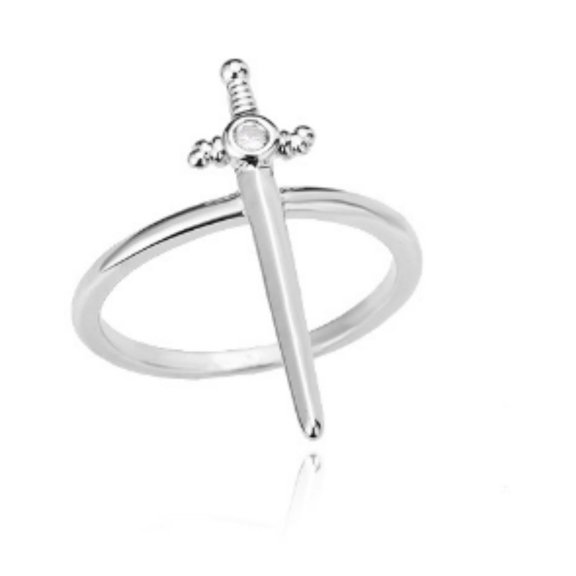 Gold Cross Zircon Ring, Electroplated Copper Hip Hop Ring for Women, Fashion Jewelry