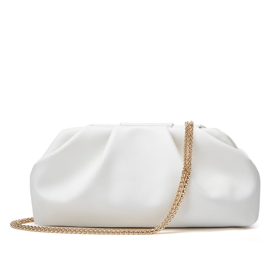 Gold Crossbody Bags for Women, Metallic Evening Clutch Purse Chain Shoulder Tote Bag for Party & Wedding