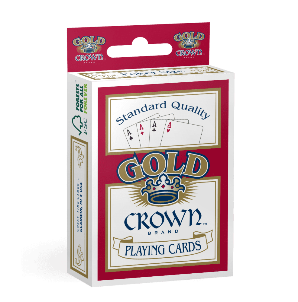 Gold Crown Brand Quality Paper Standard Poker Playing Cards (Walmart Exclusive) by Great Time Games