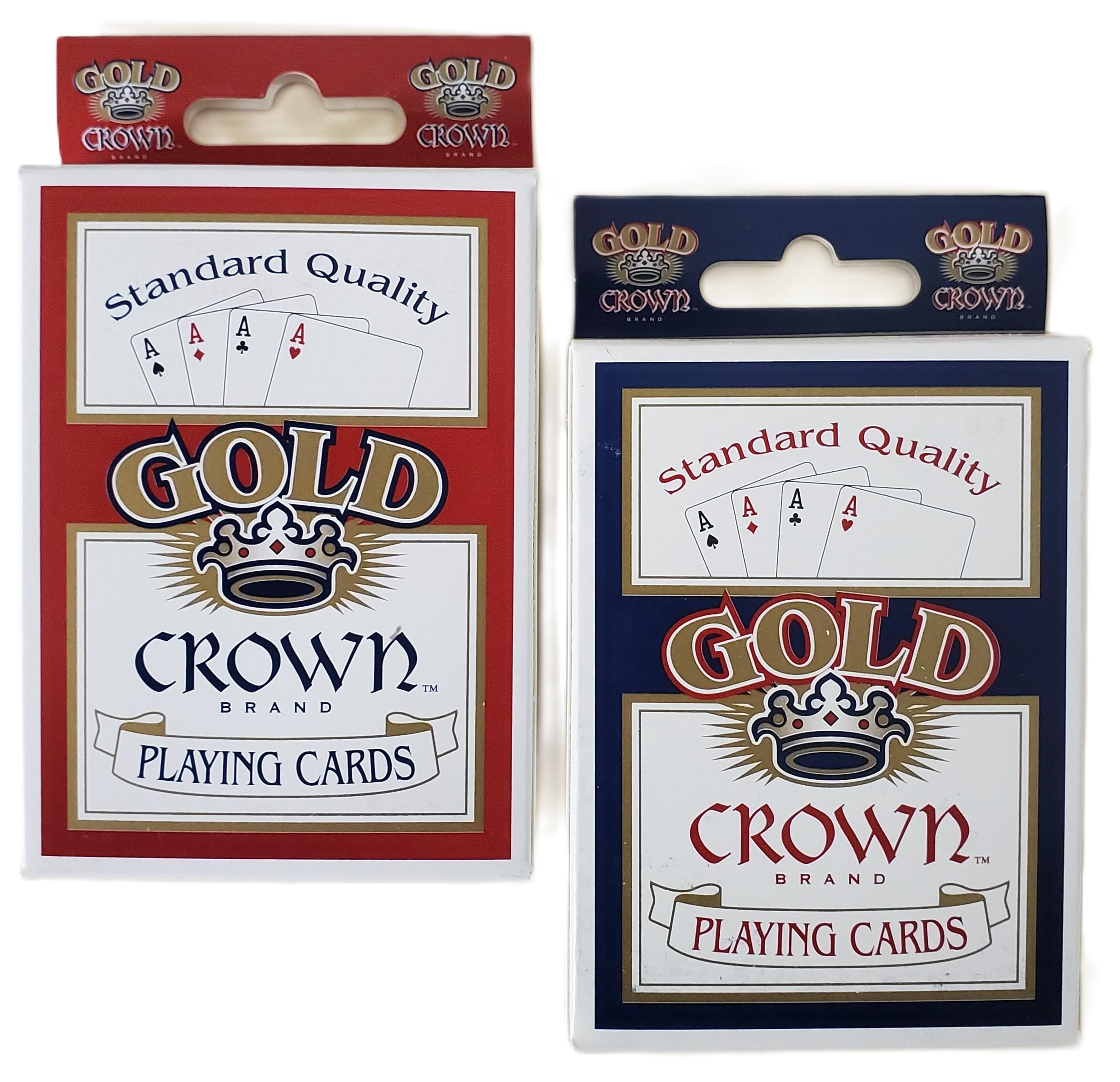 Gold Crown Brand Quality Paper Standard Poker Playing Cards