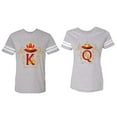 thumbnail image 1 of Gold Crown Matching Couple Cotton Jerseys (Men Heather / Women Heather) (Men L / Women XL), 1 of 3