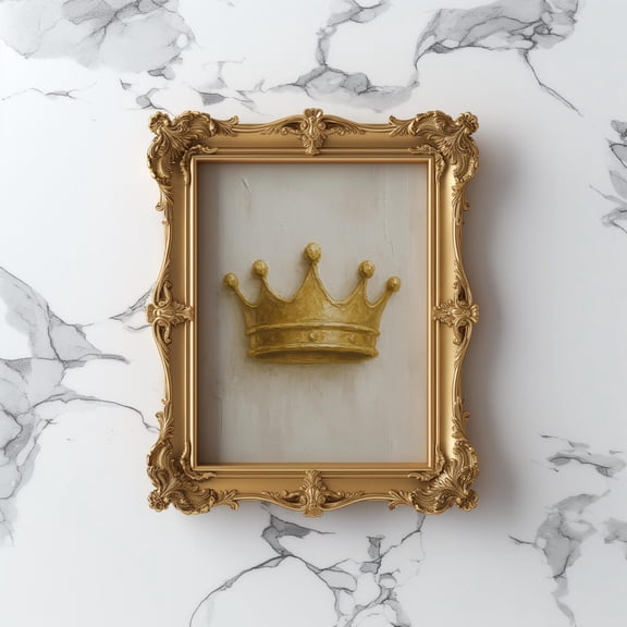 Gold Crown Royal Nursery Unframed Paper Print