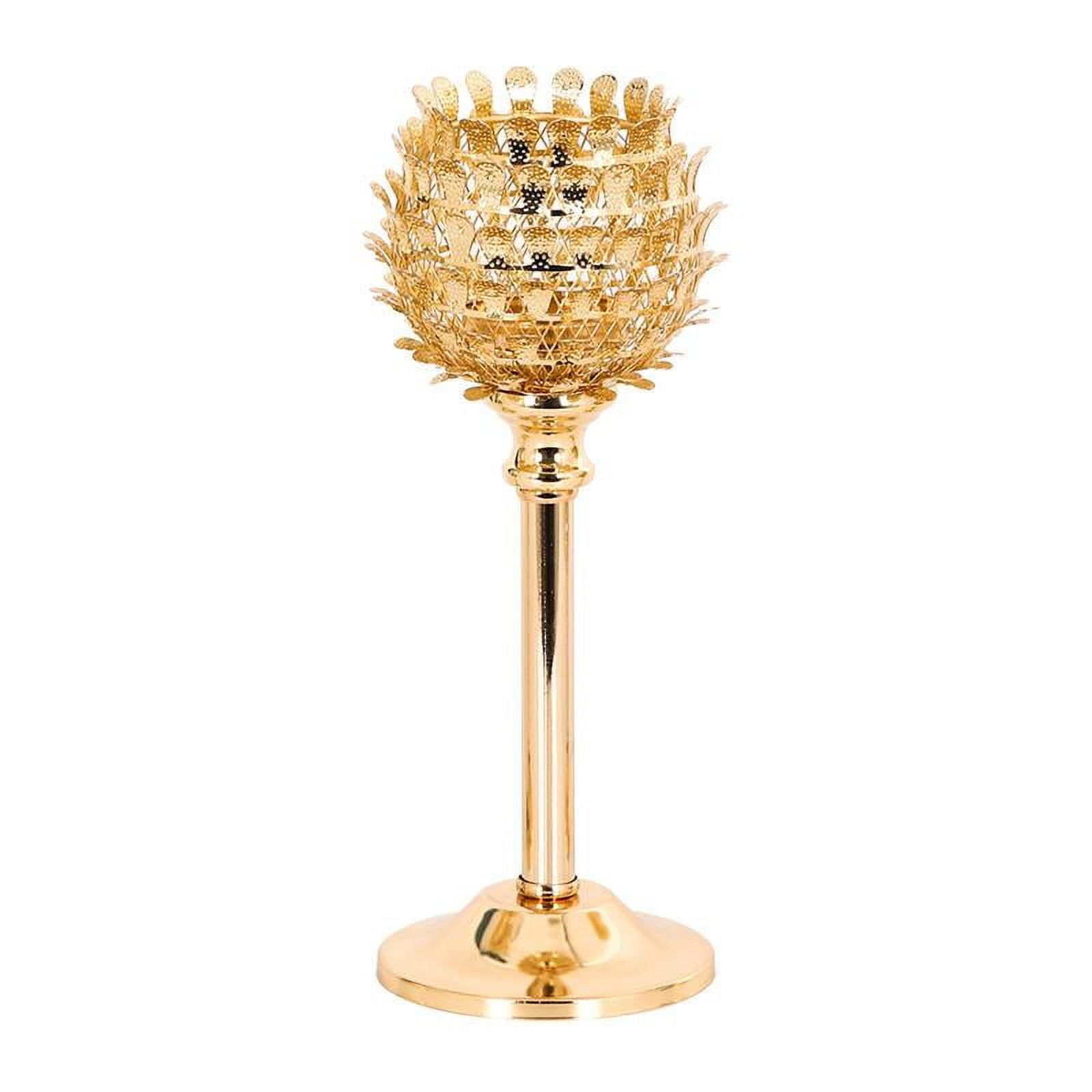 Gold Crystal Candle Holders for Wedding, Tealight Candle Holder