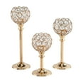 thumbnail image 1 of Gold Crystal Candlestick Holders Set, Elegant Tall Votive Candelabras for Dining Table Centerpiece, Wedding Decor, and Home Decor, Set of 3 Tealight Candle Holders (6.7", 8.7", 10.8"), 1 of 6