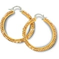 thumbnail image 1 of Gold Crystal - Crystal Hoop Earrings, 1 of 2