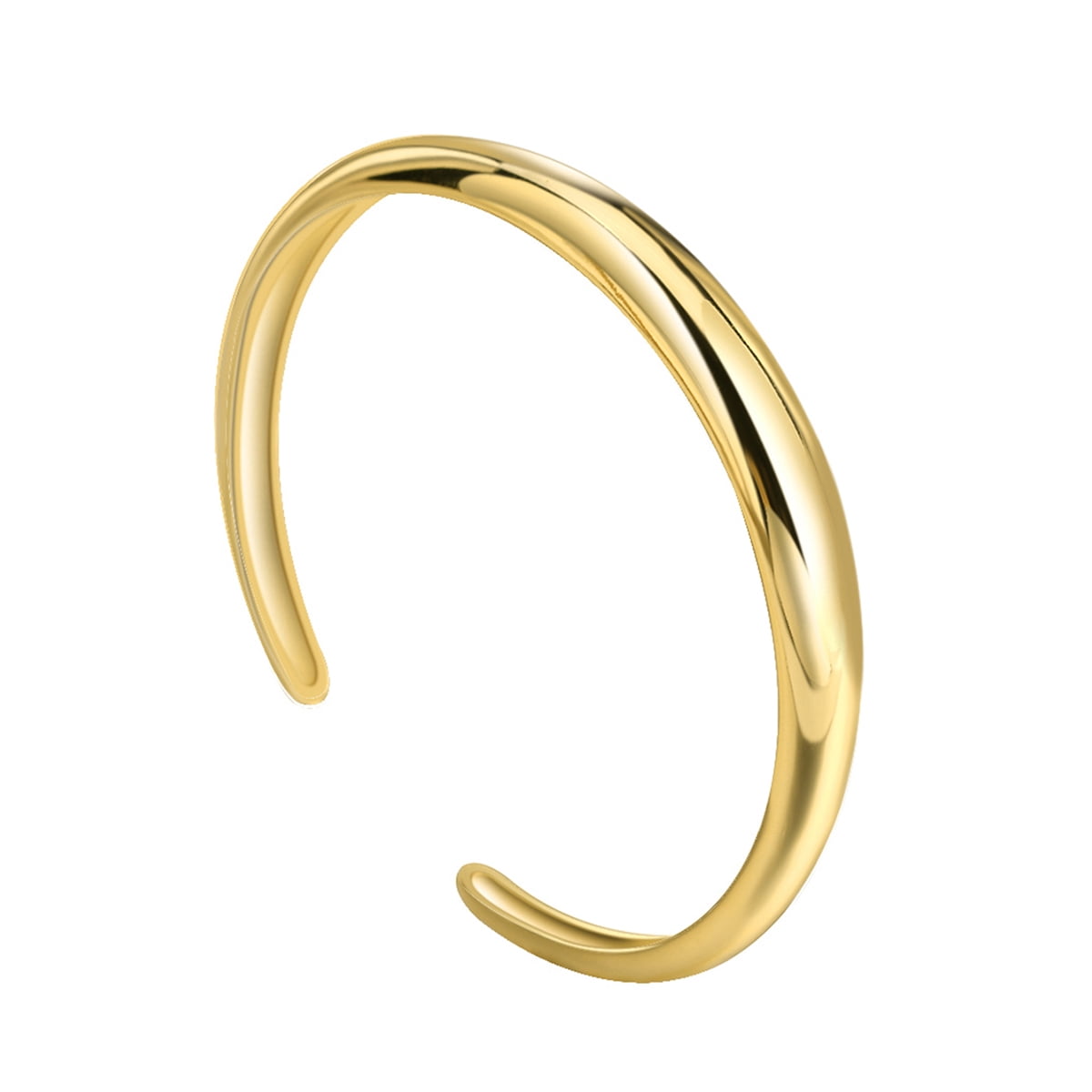 Gold Cuff Bangle Bracelets For Women I 14k Gold Plated Chunky Cuff 
