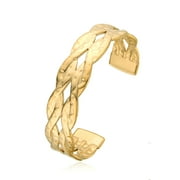 JUSTJANDM Gold Cuff Bracelet for Women,Chunky Multi-layer Cross Wire hammered Open Bracelet Hollow Trendy Wide Cuff Bracelets Adjustable Fashion Bangle Jewelry Gift