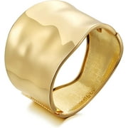 Gold Cuff Bracelets for Women Fashion Chunky Gold Bracelets for Women Hinge Gold Bangle Bracelets for Women Gold Wrist Cuffs for Women