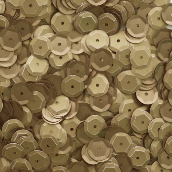 Gold Cup Sequins 8mm Matte Silk Frost Made in USA