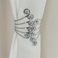 thumbnail image 1 of Gold Curtain Holdbacks, Hollow Wing with Rhinestones Tie Backs Adjustable Spring Drape Holder Clip Decorative Metal Drapery Tiebacks Aesthetic Window Treatment for Home Decor, 1 of 6