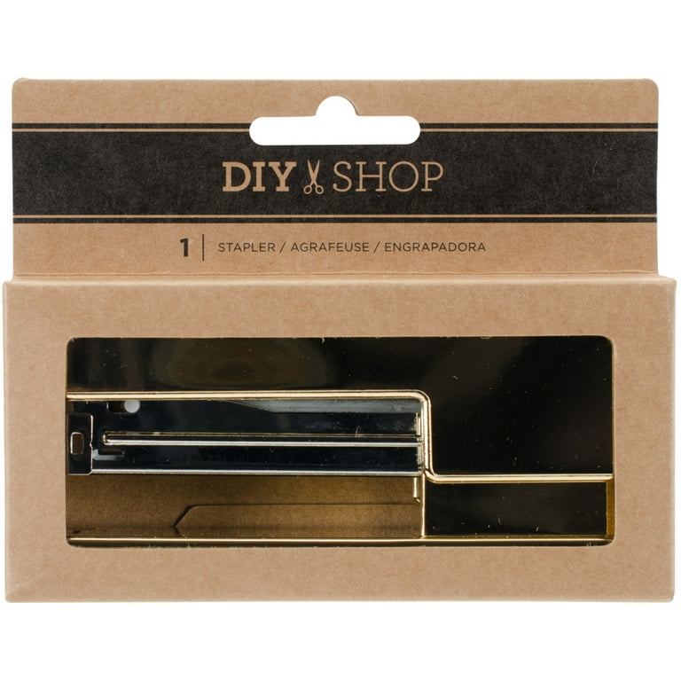 Gold - DIY Shop 4 Desktop Stapler W/100 Staples