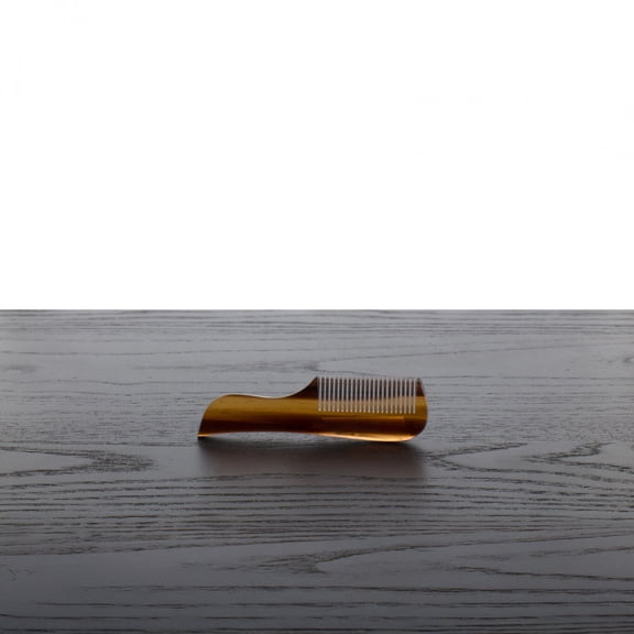 Gold Dachs Rhodoite Beard Comb with Handle