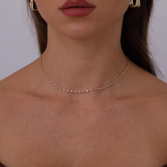 Gold Dainty Choker Necklace For Women 14K Gold/Silver Plated Satellite Choker Shining Dots Chain Thin Trendy Beads Paperclip Necklaces Jewelry Gift[o1620]