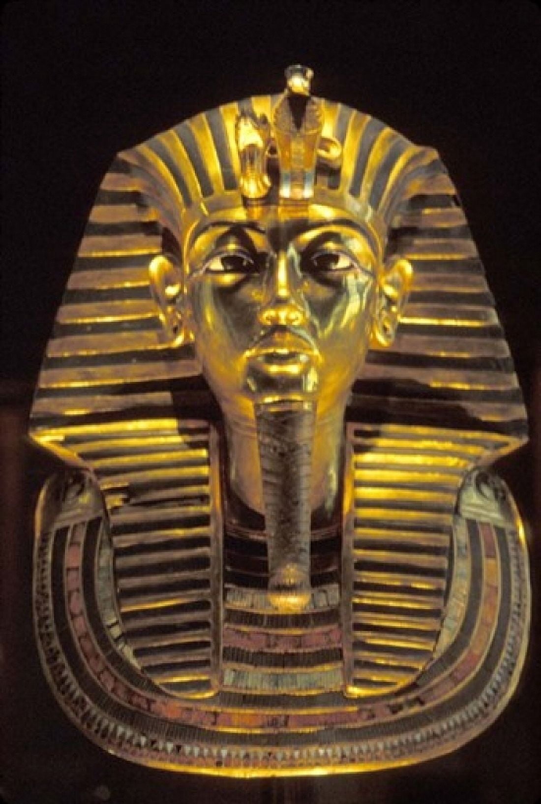 Gold Death Mask Cairo Egypt Canvas Art - Claudia Adams DanitaDelimont (12 x 17)