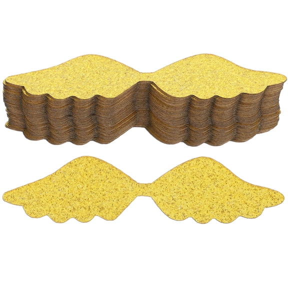 Gold Decor Chocolate 50 Pcs Snitch Wings Topper Decoration Cake Paper