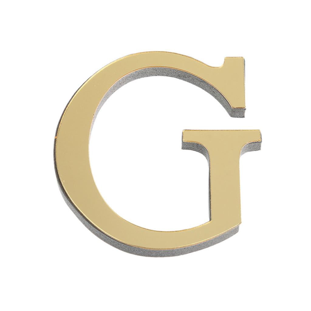 Gold Decor, Wall Letters Decor, 6 In, Mirrored Finish, Gold Letter ...