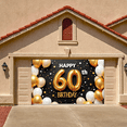 thumbnail image 1 of Gold Decoration Birthday Banner Milestone Celebration Star Design 60th Birthday for Birthday Party Indoor Decoration Photo Shoot, 1 of 9