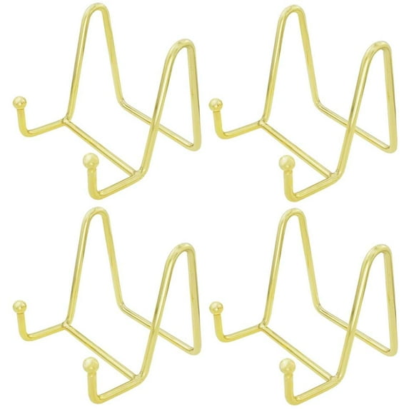 Gold Decorative Plate Stand Holder Picture Frame Stand Easel Display Stand