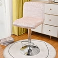 thumbnail image 1 of Gold Diamond Velvet High Stool Elastic Chair Cover Bar Low Back Chair Cover, 1 of 6