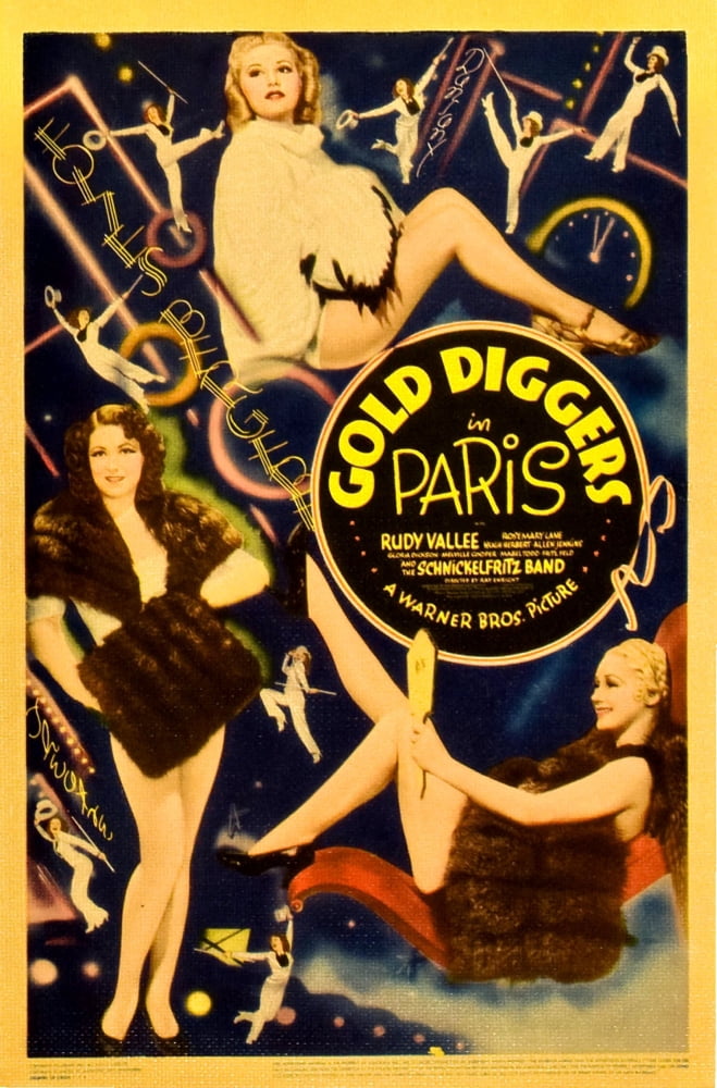Gold Diggers In Paris Canvas Art - (11 x 17)