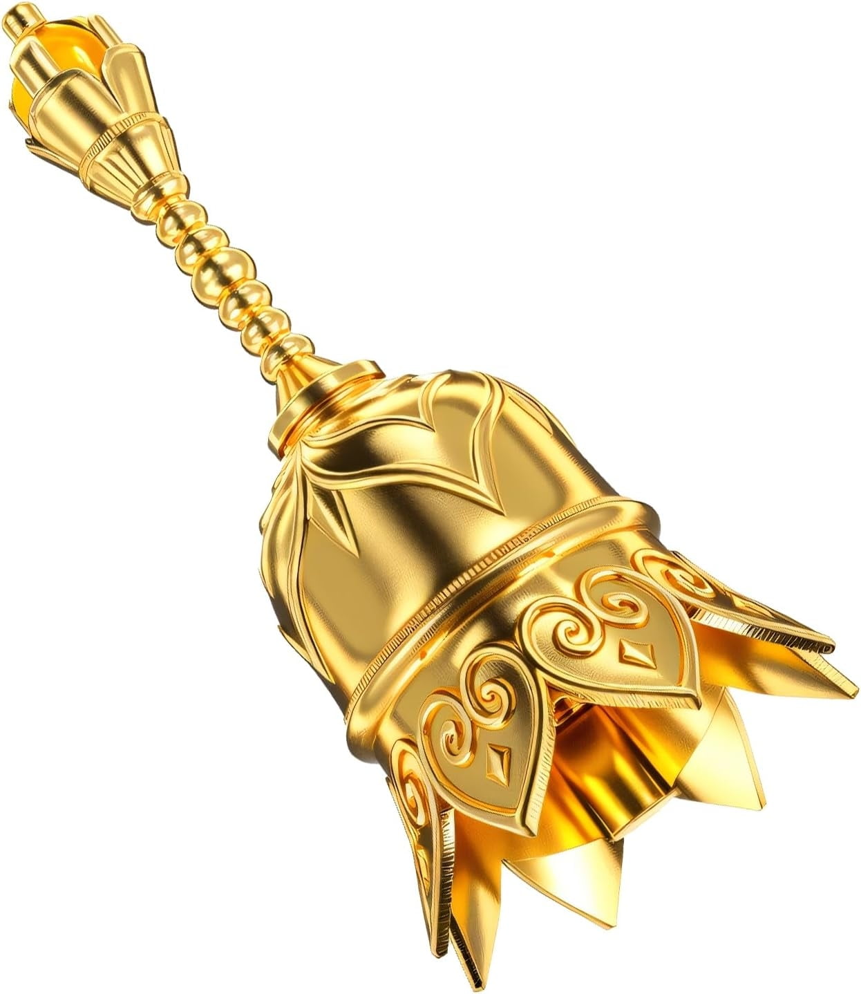 Gold Dinner Bell, Hand Bell, Super Resounding Brass Call Small Service ...