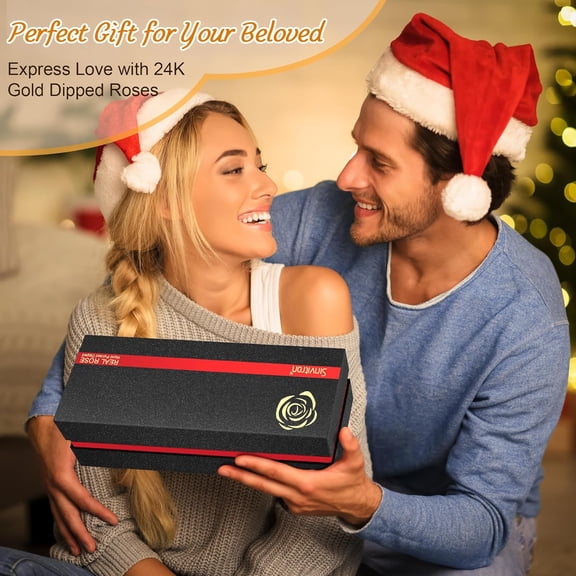 Gold Dipped Infinity Rose Forever Flower Decor, Resin Preserved Real Rose Birthday Gift for Women, Anniversary Present for Mom (Sweet Pink)