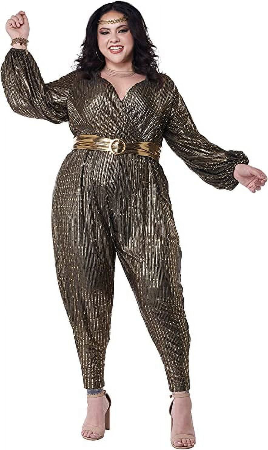 California Costumes Gold Disco Queen Adult Plus Size Costume XXXL