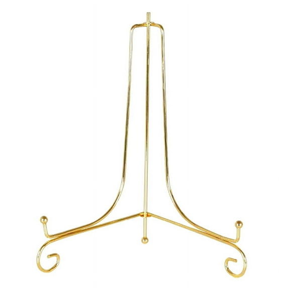 Gold Display Stand Craft Bracket Book Holder Photo Pedestal Bowl Dish Frame Picture Plate Rack Easel Storage Decor-12cm