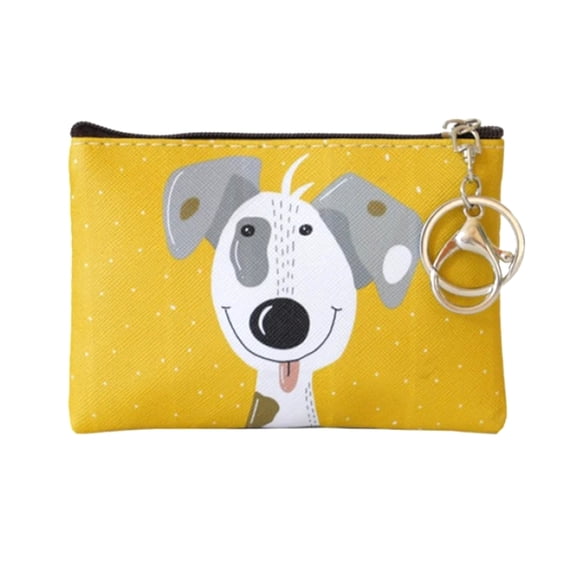 Gold Dog Themed Small Zipper Sewing Pouch