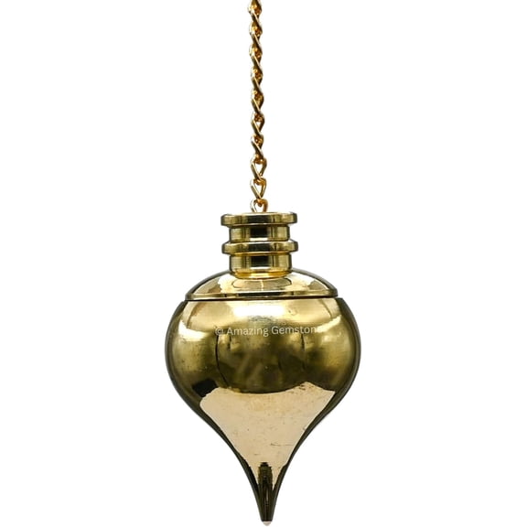 Gold Dome Cone with Point Metal Pendulum - MP108