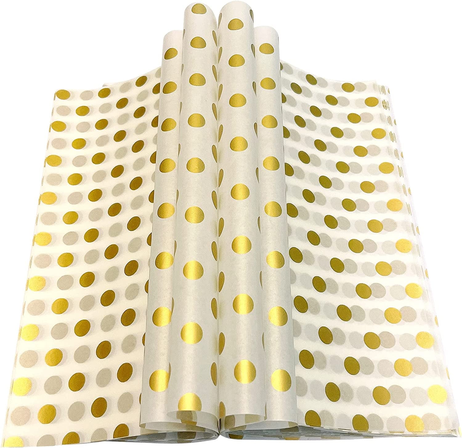 Gold Dot Wax Paper Sheets NonSticky, Waterproof & Grease Resistant