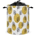 thumbnail image 1 of Gold Dots And Leaves Laundry Basket Dirty Clothes Hamper, Waterproof Laundry Bag Washing Bin Laundry Baskets with Handles and Lid, Hampers for Bedroom Aesthetic Essentials, 1 of 7