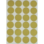 Gold Dots stickers, Round label dots 25mm - 120 pack by Royal Green