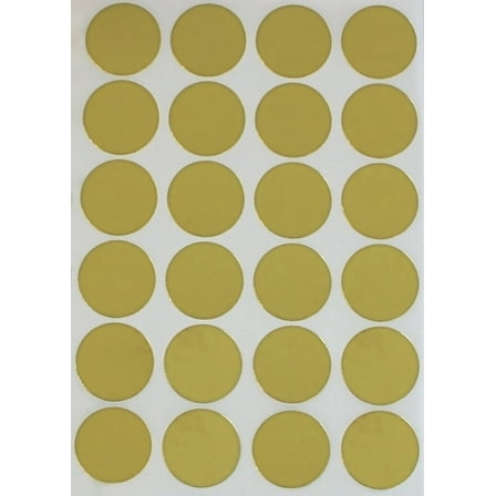 Gold Dots stickers, Round label dots  25mm - 120 pack by Royal Green