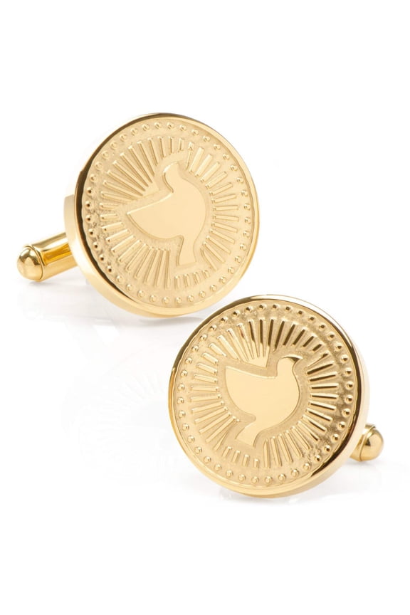 Gold Dove Radial Cufflinks