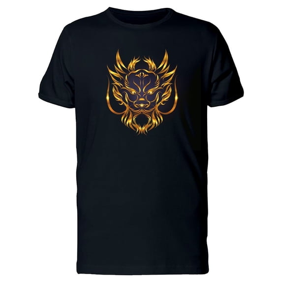 Gold Dragon Outlined Tee Men's -Image by Shutterstock